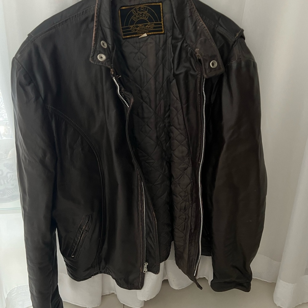 Beau Breed leather jacket. Made in the USA